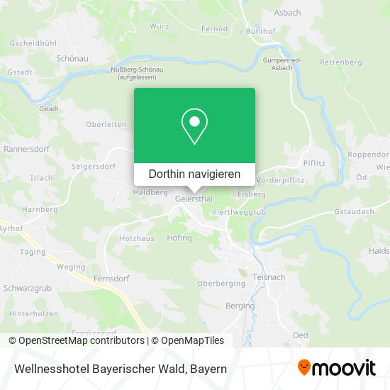Wellnesshotel Bayerischer Wald Karte