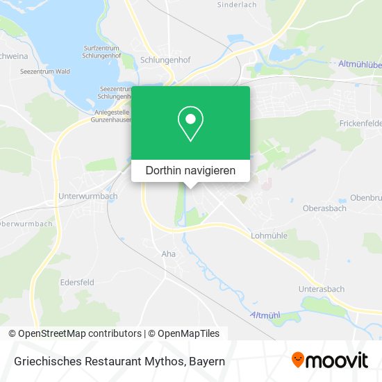 Griechisches Restaurant Mythos Karte