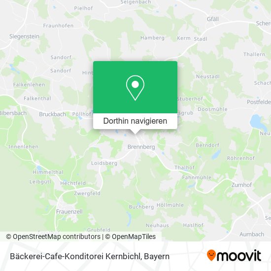 Bäckerei-Cafe-Konditorei Kernbichl Karte
