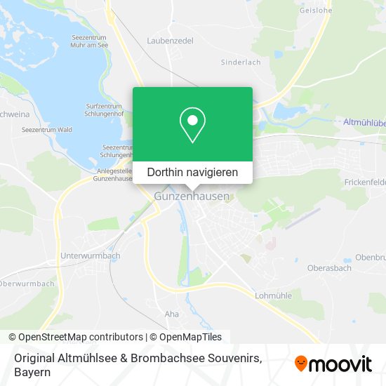 Original Altmühlsee & Brombachsee Souvenirs Karte