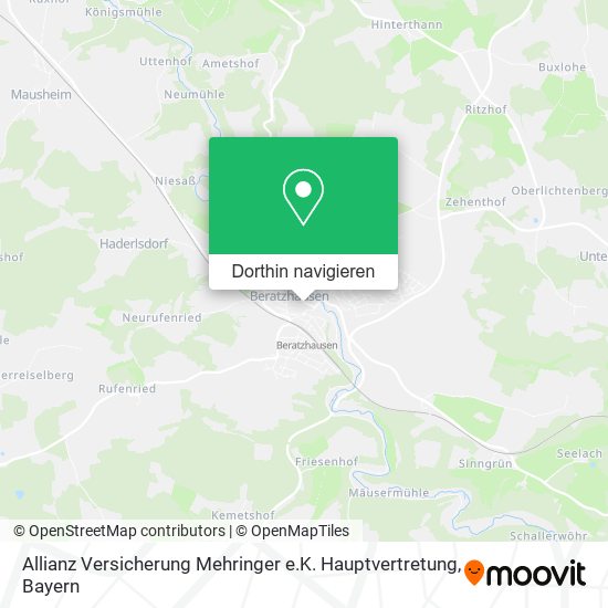 Allianz Versicherung Mehringer e.K. Hauptvertretung Karte