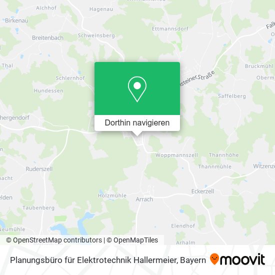 Planungsbüro für Elektrotechnik Hallermeier Karte