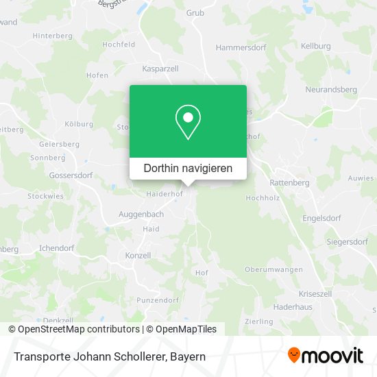 Transporte Johann Schollerer Karte