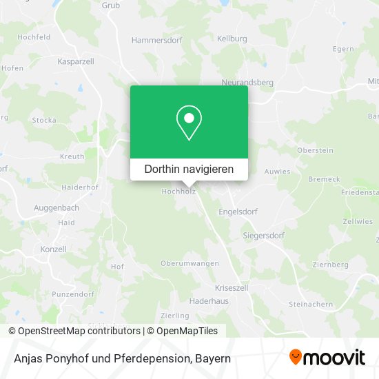 Anjas Ponyhof und Pferdepension Karte