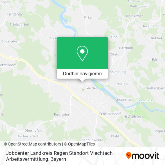 Jobcenter Landkreis Regen Standort Viechtach Arbeitsvermittlung Karte