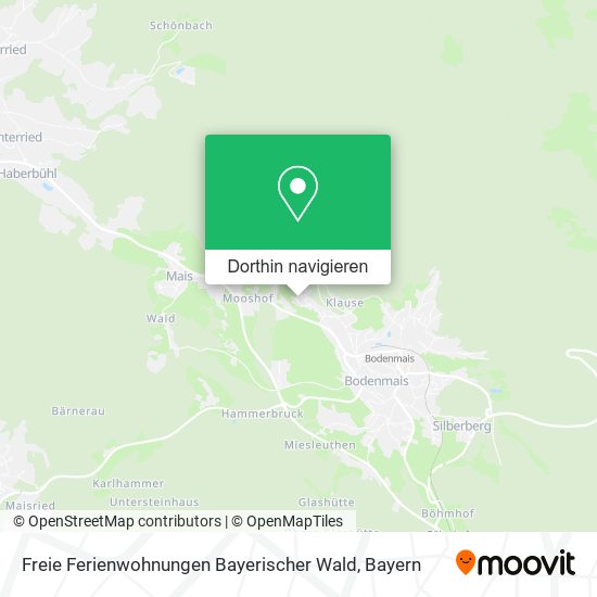 Freie Ferienwohnungen Bayerischer Wald Karte