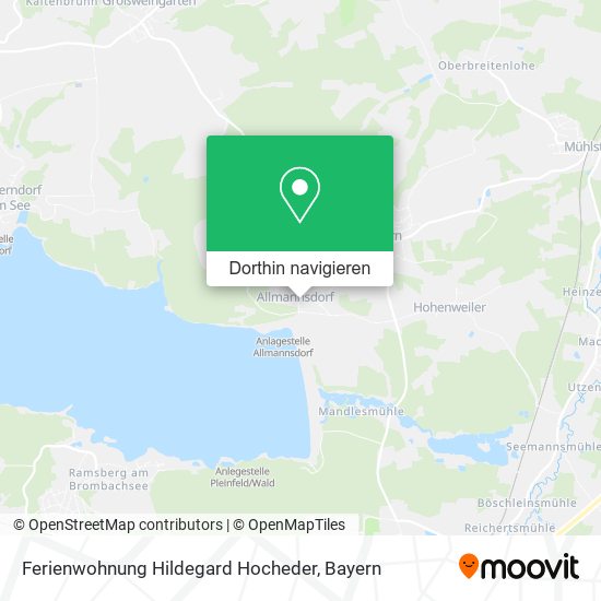 Ferienwohnung Hildegard Hocheder Karte