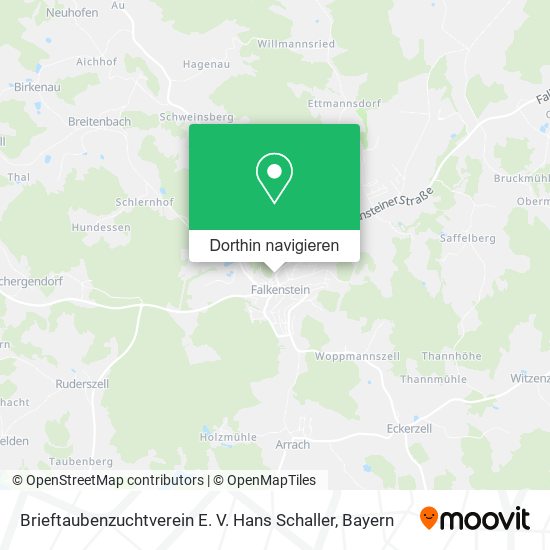Brieftaubenzuchtverein E. V. Hans Schaller Karte