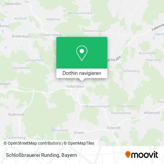 Schloßbrauerei Runding Karte