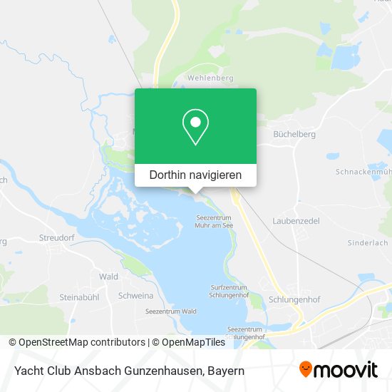 Yacht Club Ansbach Gunzenhausen Karte