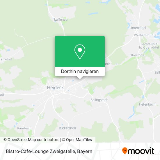 Bistro-Cafe-Lounge Zweigstelle Karte