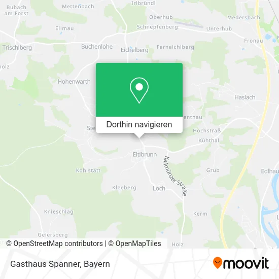Gasthaus Spanner Karte