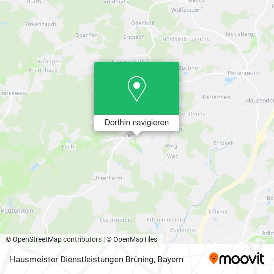 Hausmeister Dienstleistungen Brüning Karte