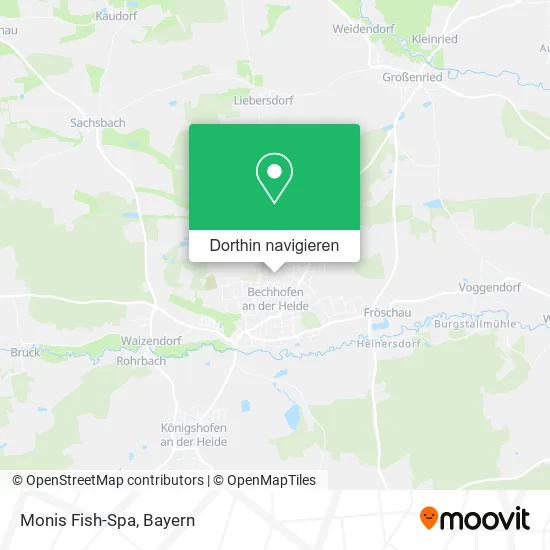 Monis Fish-Spa Karte