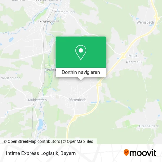 Intime Express Logistik Karte