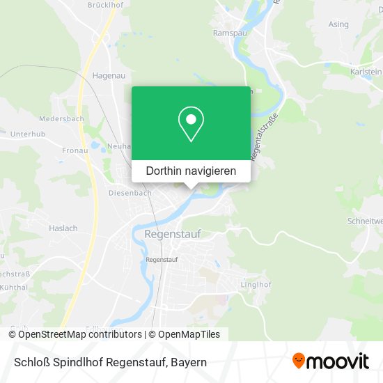 Schloß Spindlhof Regenstauf Karte