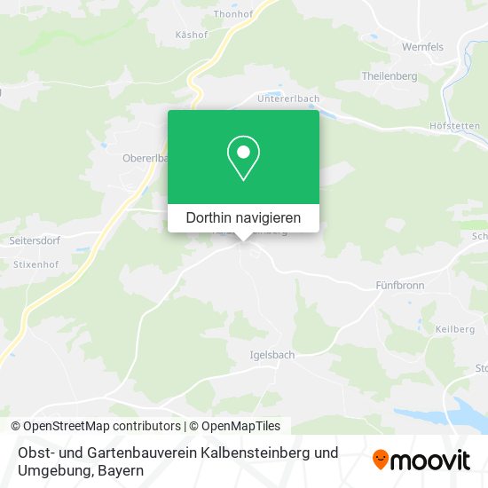 Obst- und Gartenbauverein Kalbensteinberg und Umgebung Karte