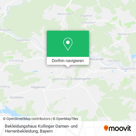 Bekleidungshaus Kollinger Damen- und Herrenbekleidung Karte