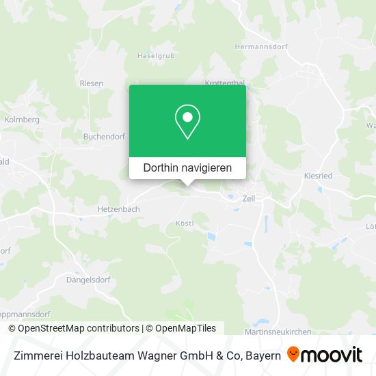 Zimmerei Holzbauteam Wagner GmbH & Co Karte