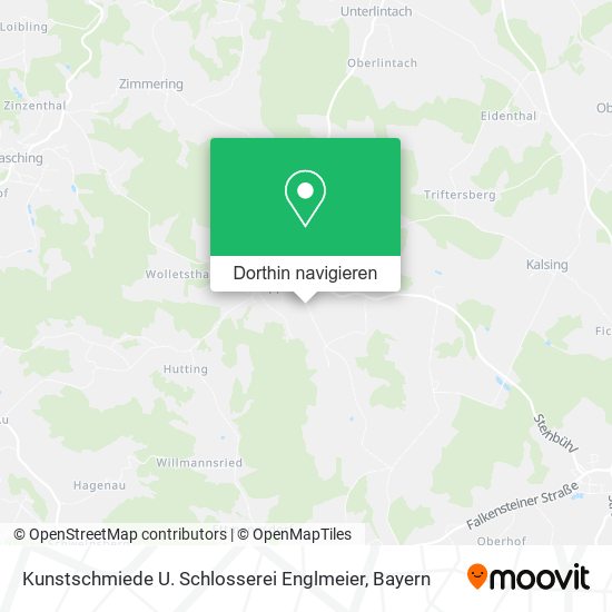 Kunstschmiede U. Schlosserei Englmeier Karte
