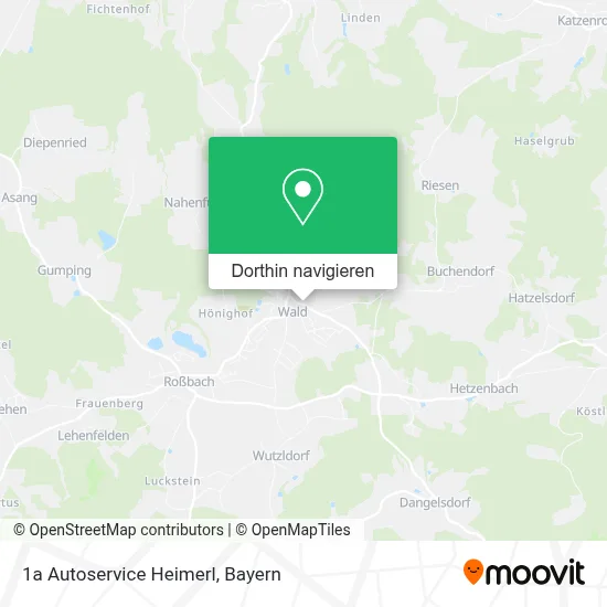 1a Autoservice Heimerl Karte