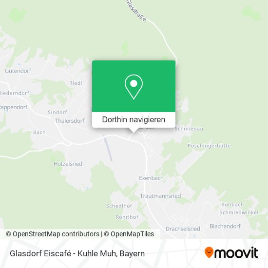 Glasdorf Eiscafé - Kuhle Muh Karte