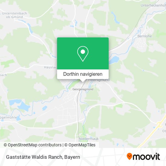 Gaststätte Waldis Ranch Karte