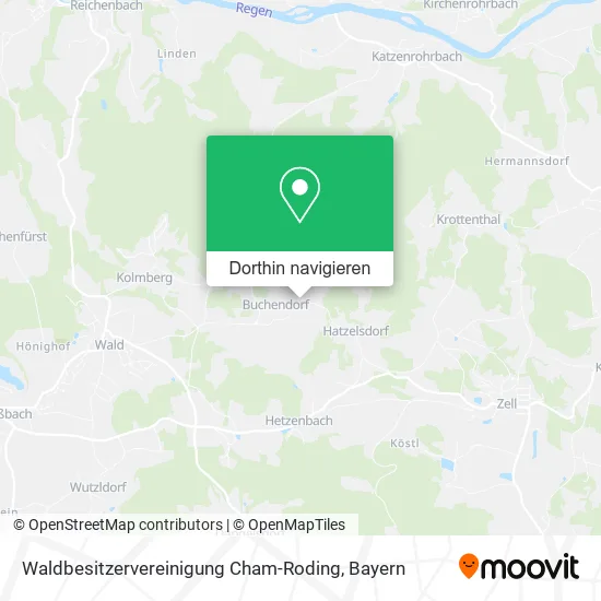 Waldbesitzervereinigung Cham-Roding Karte