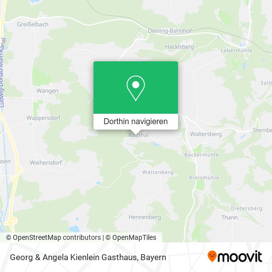 Georg & Angela Kienlein Gasthaus Karte