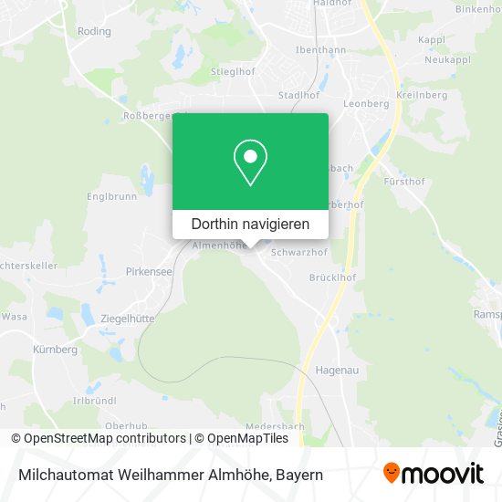 Milchautomat Weilhammer Almhöhe Karte