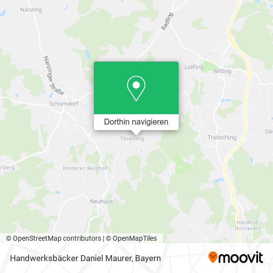 Handwerksbäcker Daniel Maurer Karte