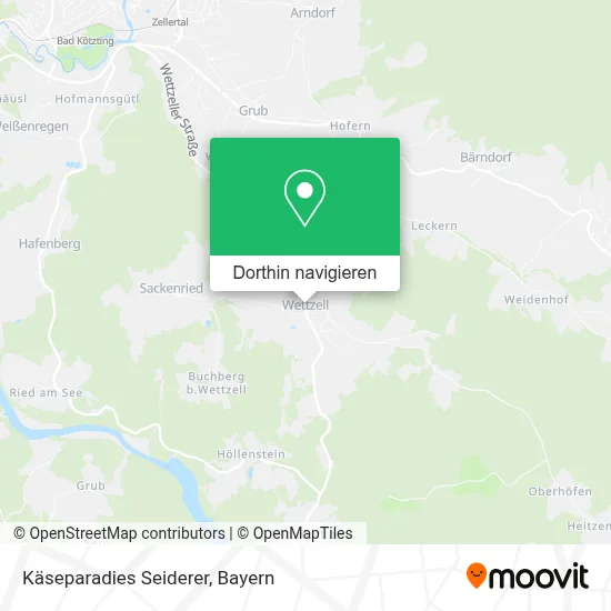 Käseparadies Seiderer Karte