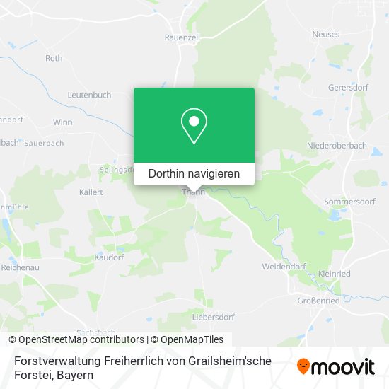 Forstverwaltung Freiherrlich von Grailsheim'sche Forstei Karte