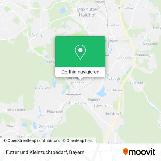 Futter und Kleinzuchtbedarf Karte