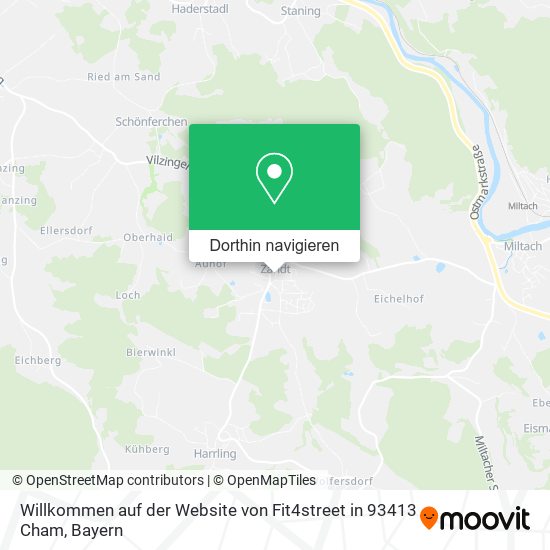 Willkommen auf der Website von Fit4street in 93413 Cham Karte