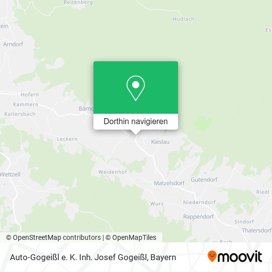 Auto-Gogeißl e. K. Inh. Josef Gogeißl Karte