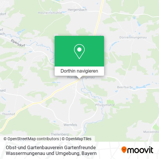 Obst-und Gartenbauverein Gartenfreunde Wassermungenau und Umgebung Karte