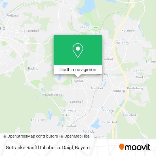 Getränke Ranftl Inhaber a. Daigl Karte