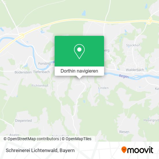 Schreinerei Lichtenwald Karte