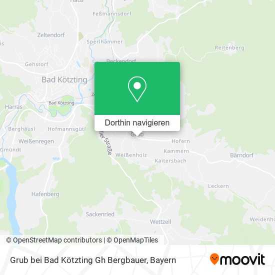 Grub bei Bad Kötzting Gh Bergbauer Karte