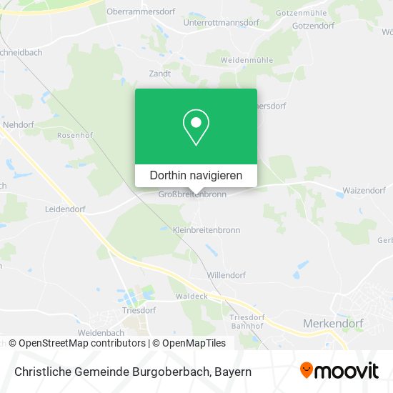 Christliche Gemeinde Burgoberbach Karte