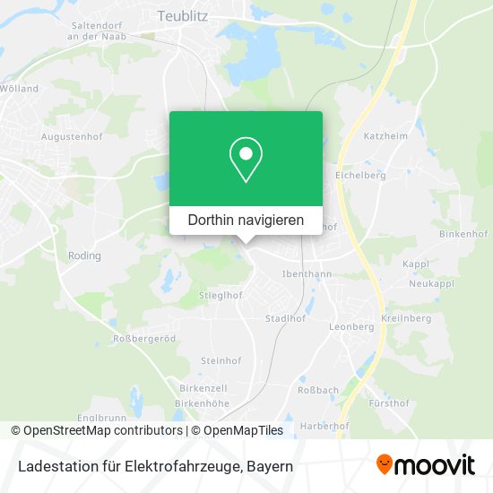 Ladestation für Elektrofahrzeuge Karte