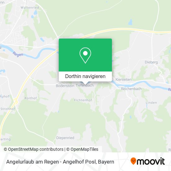 Angelurlaub am Regen - Angelhof Posl Karte
