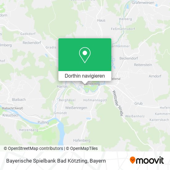 Bayerische Spielbank Bad Kötzting Karte