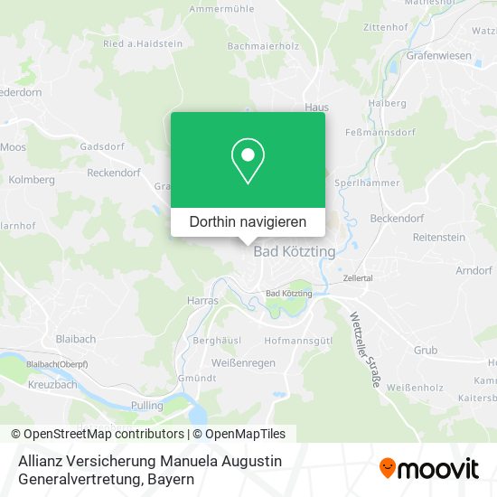 Allianz Versicherung Manuela Augustin Generalvertretung Karte