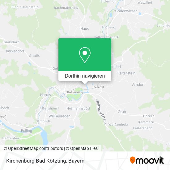 Kirchenburg Bad Kötzting Karte