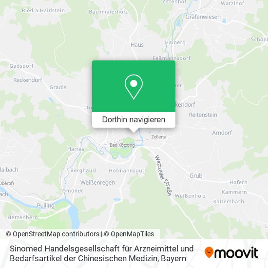 Sinomed Handelsgesellschaft für Arzneimittel und Bedarfsartikel der Chinesischen Medizin Karte