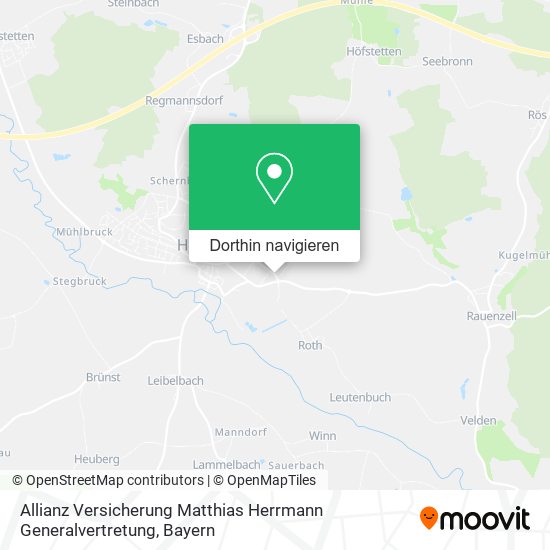 Allianz Versicherung Matthias Herrmann Generalvertretung Karte