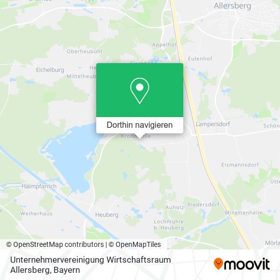 Unternehmervereinigung Wirtschaftsraum Allersberg Karte