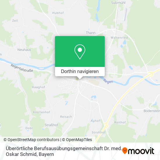 Überörtliche Berufsausübungsgemeinschaft Dr. med. Oskar Schmid Karte